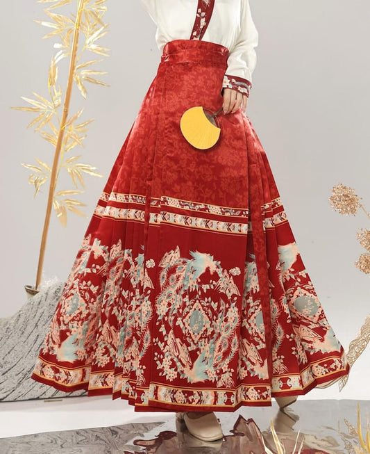 ファッション明朝の漢服ドレス、前兆の漢服スカート2個セット、繊細な中国の漢服ドレス、伝統的な衣装のプロムドレス、彼女へのギフト