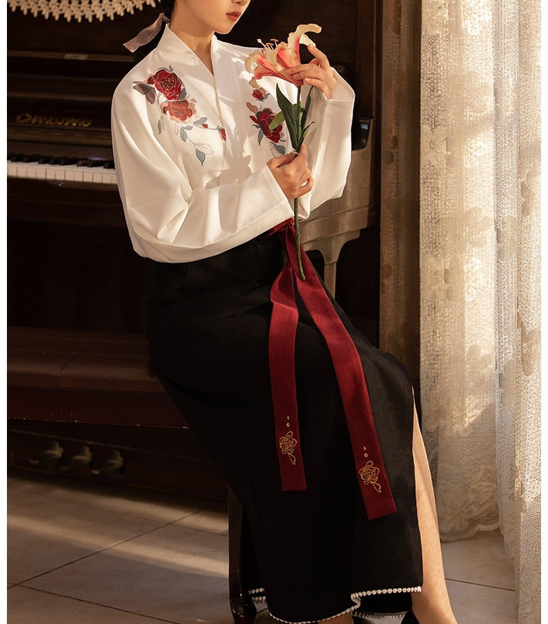 Song Dynasty Style Modern Hanfu Qipao Cheongsam Dress Skirt, gifts for women 2024