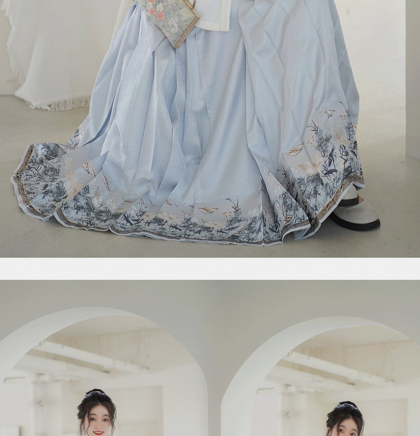 Mamian Dress オリジナル漢服の女性用馬面スカート: 日常着のクラシックな明朝スタイル