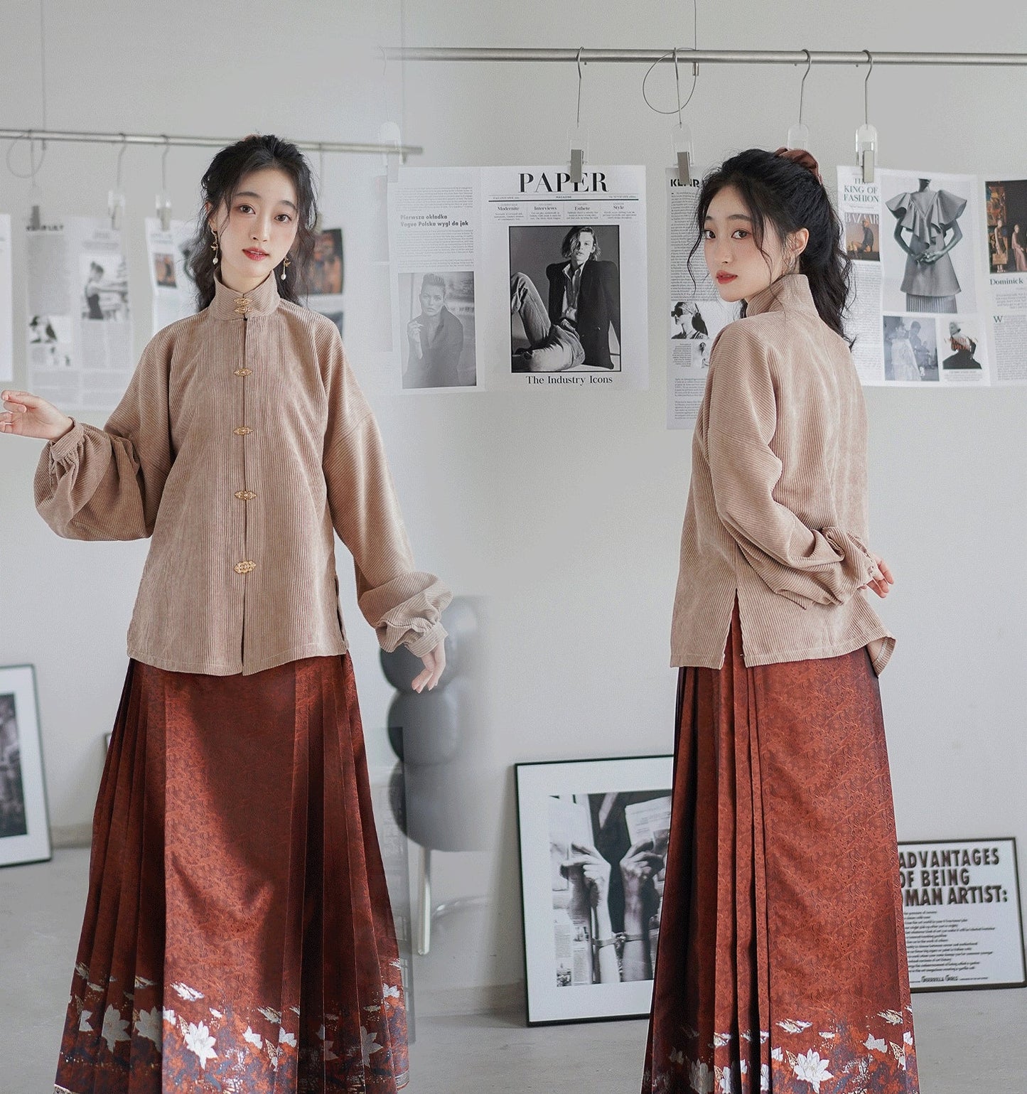 Mamian Dress オリジナル漢服の女性用馬面スカート: 日常着のクラシックな明朝スタイル