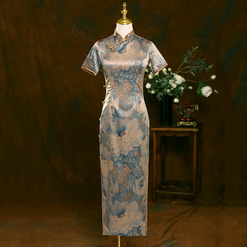 Old Shanghai Hanfu Qipao Cheongsam Dress Skirt, gifts for women 2024