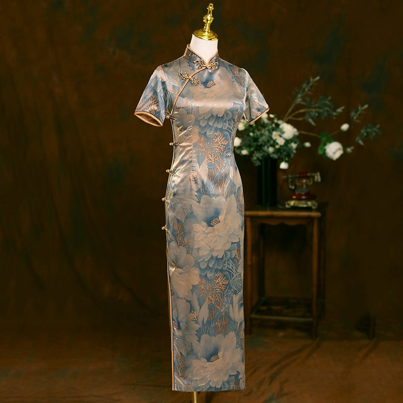 Old Shanghai Hanfu Qipao Cheongsam Dress Skirt, gifts for women 2024