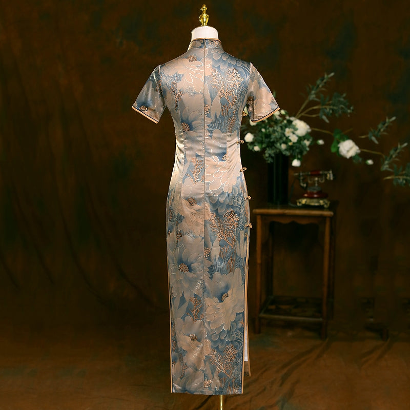 Old Shanghai Hanfu Qipao Cheongsam Dress Skirt, gifts for women 2024