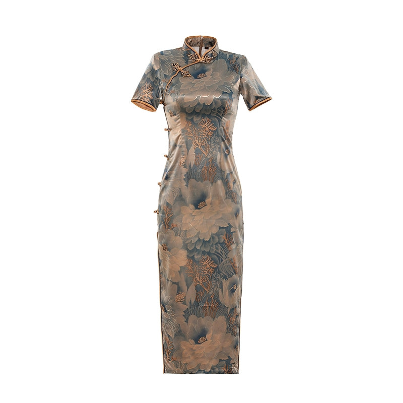 Old Shanghai Hanfu Qipao Cheongsam Dress Skirt, gifts for women 2024