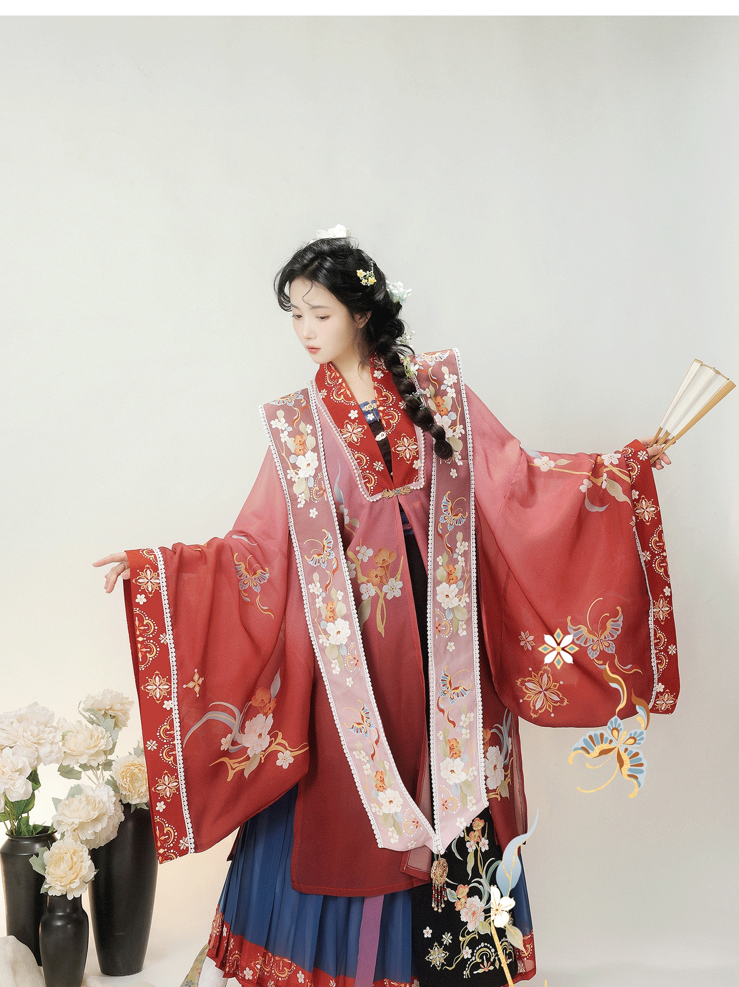 明代のオリジナル漢服とアクセサリー:絶妙な明代の花嫁装飾品