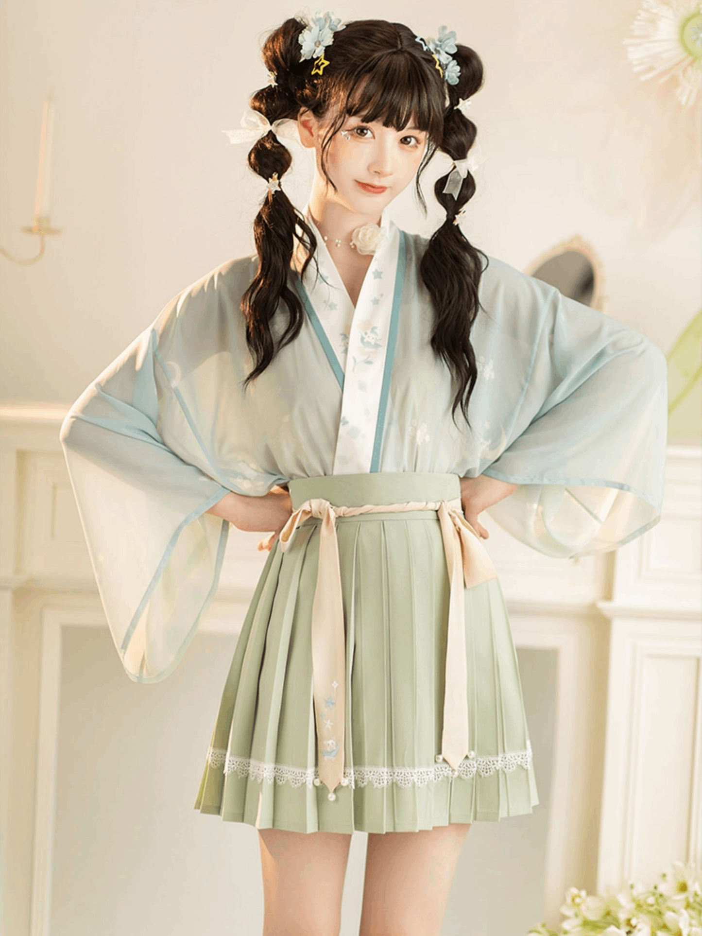 Original Song Dynasty New China Style Hanfu Qipao Cheongsam Dress Skirt, gifts for women 2024
