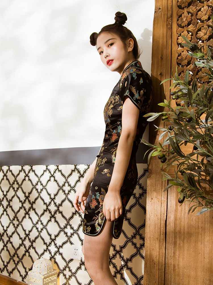 Vintage Hanfu Qipao Cheongsam Dress Skirt, gifts for women 2024