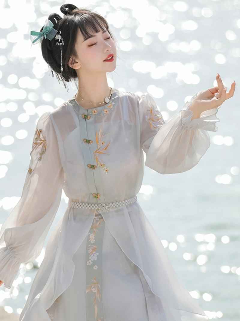 Horse-Face Modern Hanfu Qipao Cheongsam Dress Skirt, gifts for women 2024
