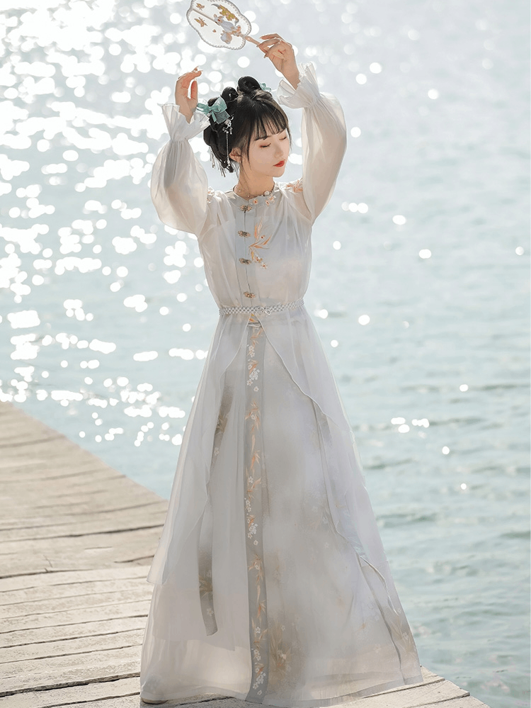 Horse-Face Modern Hanfu Qipao Cheongsam Dress Skirt, gifts for women 2024