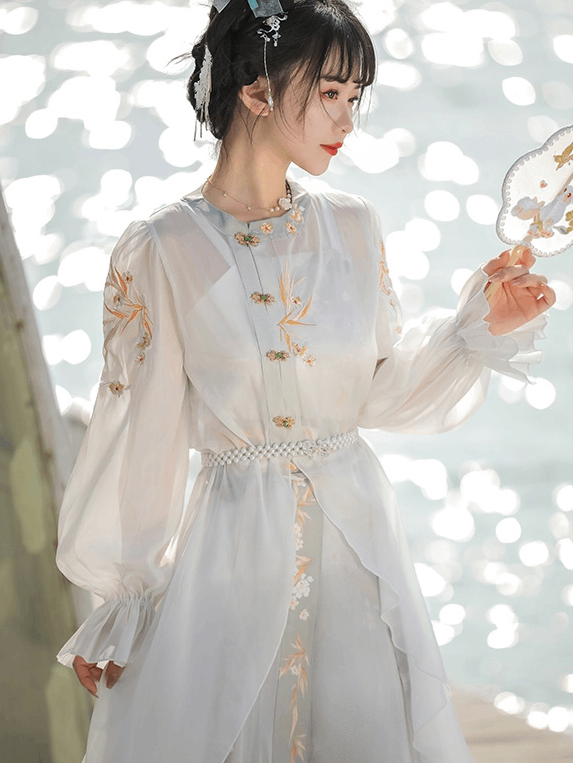 Horse-Face Modern Hanfu Qipao Cheongsam Dress Skirt, gifts for women 2024