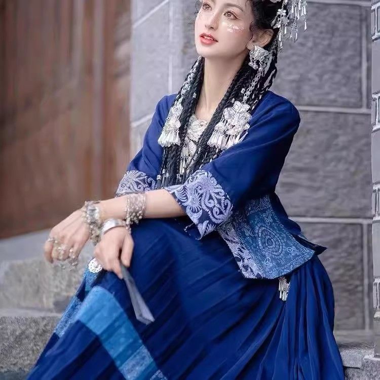 Ethnic Minority Series Wanderlust Portraits Miao Hanfu 48