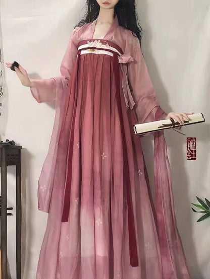 Tang Dynasty style chest-length skirt suit