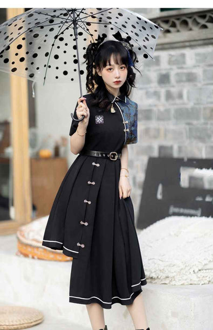 Daily Han New China Style Hanfu Qipao Cheongsam Dress Skirt, gifts for women 2024