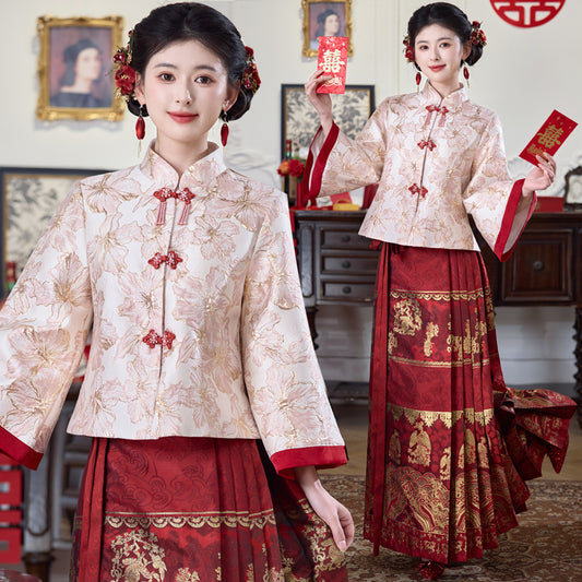 Lookbook Series Plus Size Printing Hanfu 2595+2059 Red