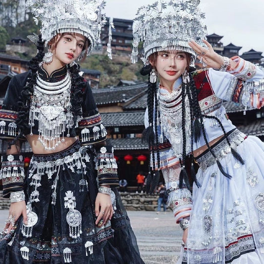 Ethnic Minority Series Wanderlust Portraits Miao Hanfu 42