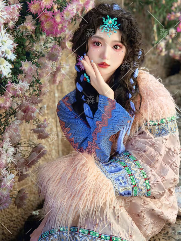 Ethnic Minority Series Wanderlust Portraits Tibetan Hanfu 15