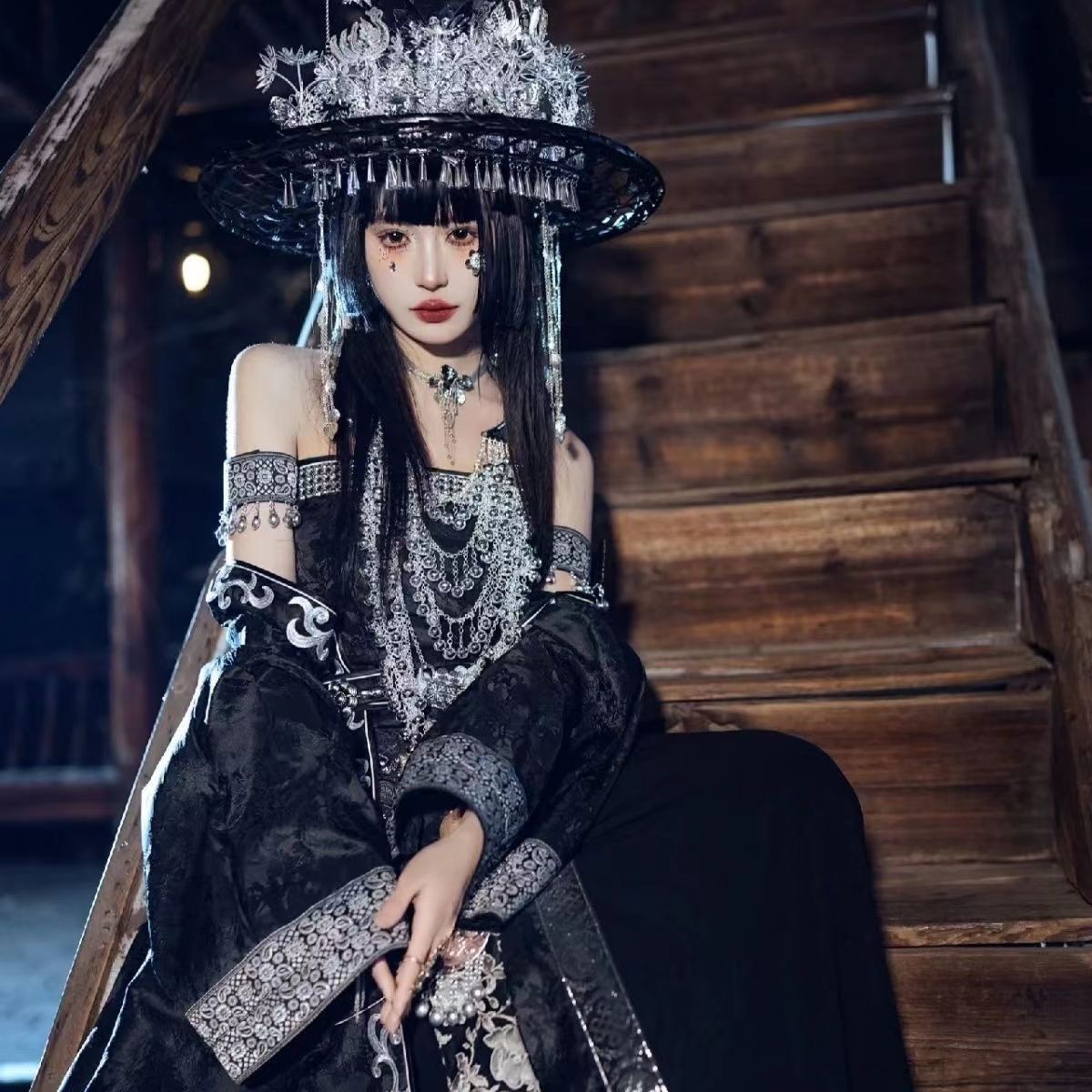 Ethnic Minority Series Wanderlust Portraits Miao Hanfu 33