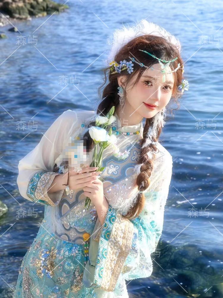 Ethnic Minority Series Wanderlust Portraits Tibetan Hanfu 19