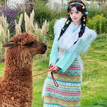 Ethnic Minority Series Wanderlust Portraits Tibetan Hanfu 20