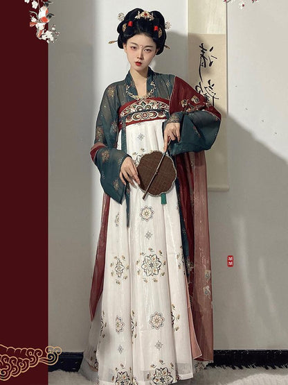 Tang Gilded Banquet Chest-length skirt Embroidery Daily