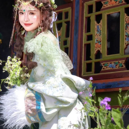 Ethnic Minority Series Wanderlust Portraits Tibetan Hanfu 7