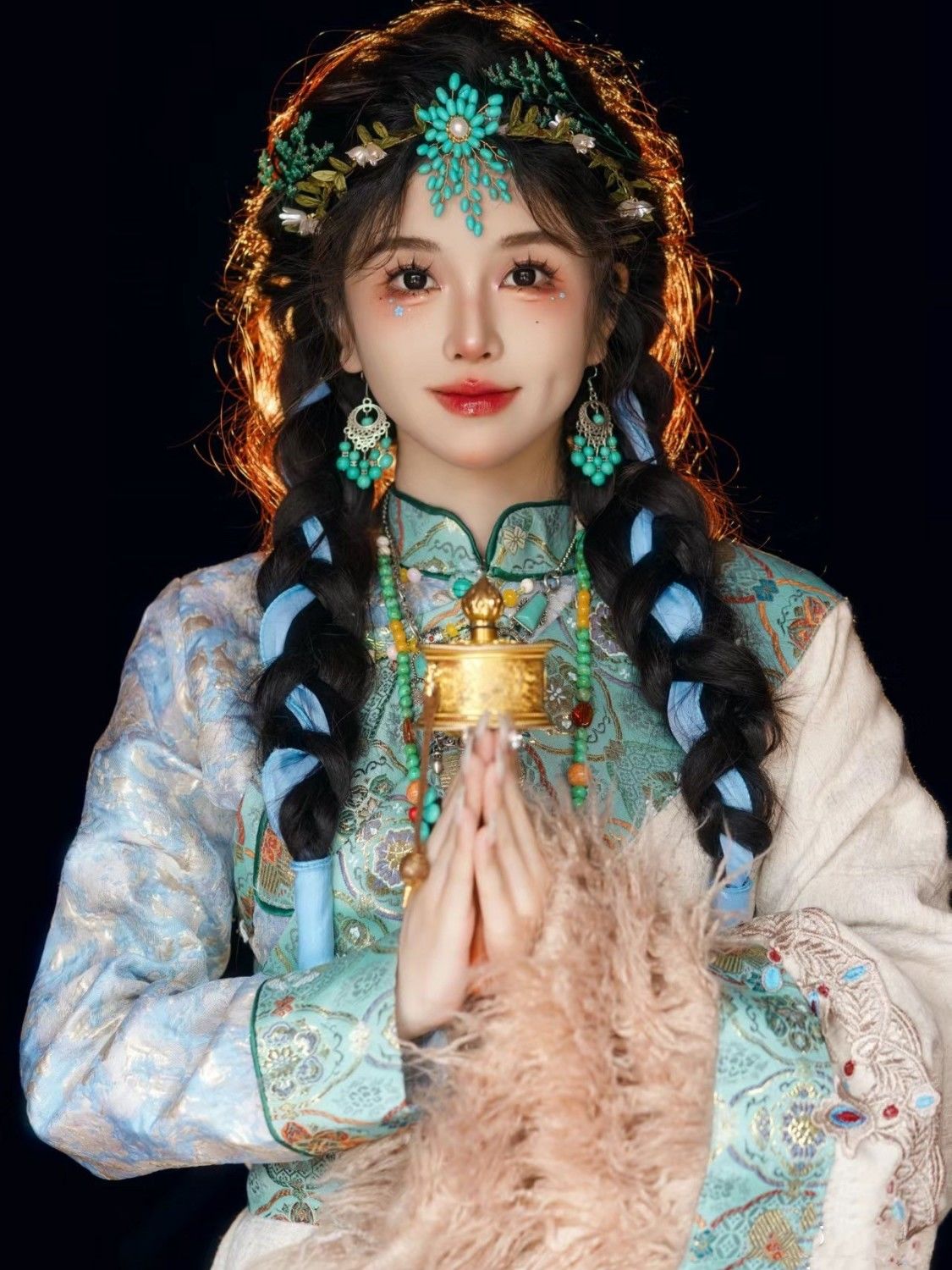 Ethnic Minority Series Wanderlust Portraits Tibetan Hanfu 17