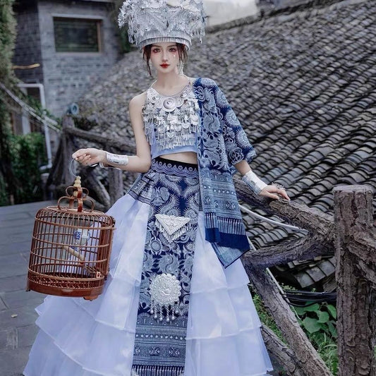 Ethnic Minority Series Wanderlust Portraits Miao Hanfu 23