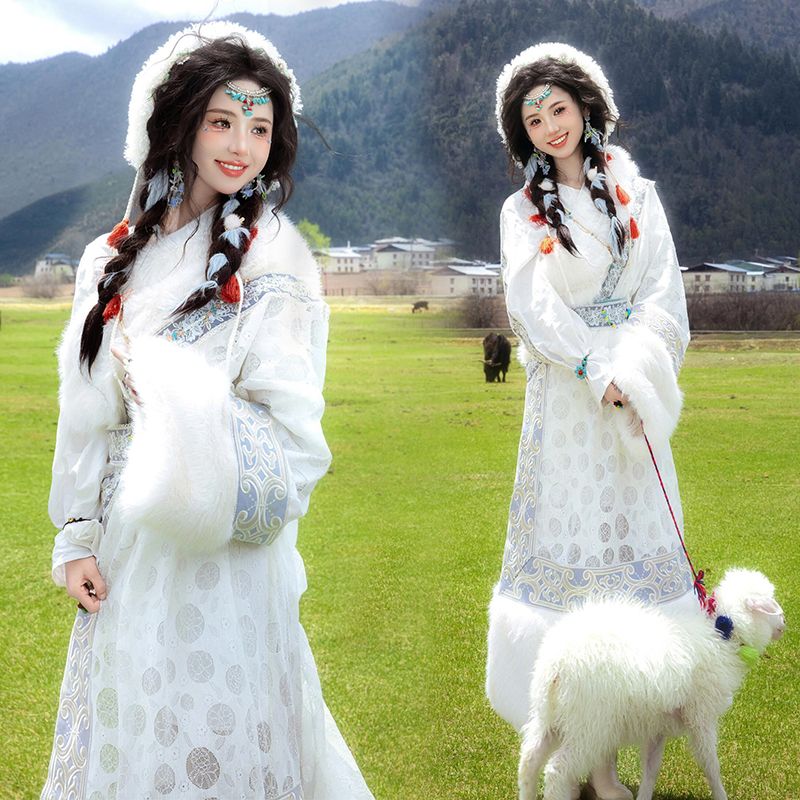 Ethnic Minority Series Wanderlust Portraits Tibetan Hanfu 35