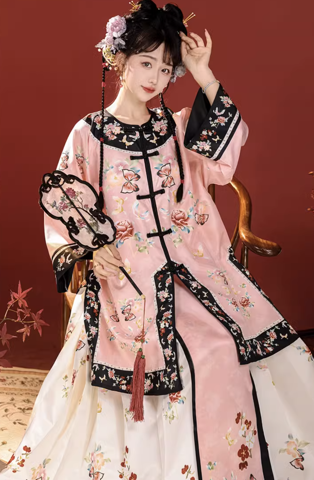 Qing Dynasty Traditional Hanfu Qipao Cheongsam Dress Skirt, gifts for women 2024