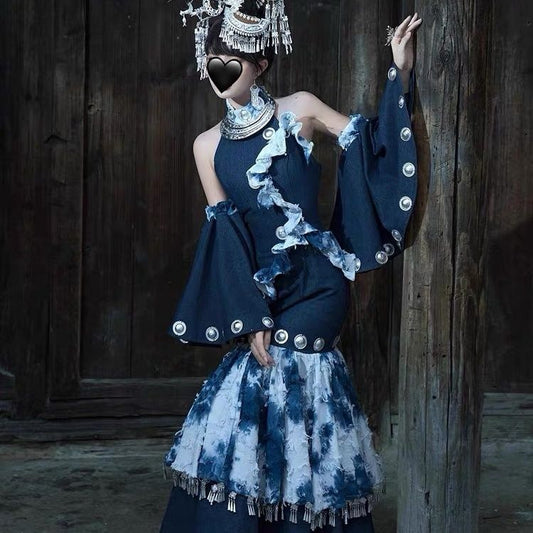 Ethnic Minority Series Wanderlust Portraits Miao Hanfu 43