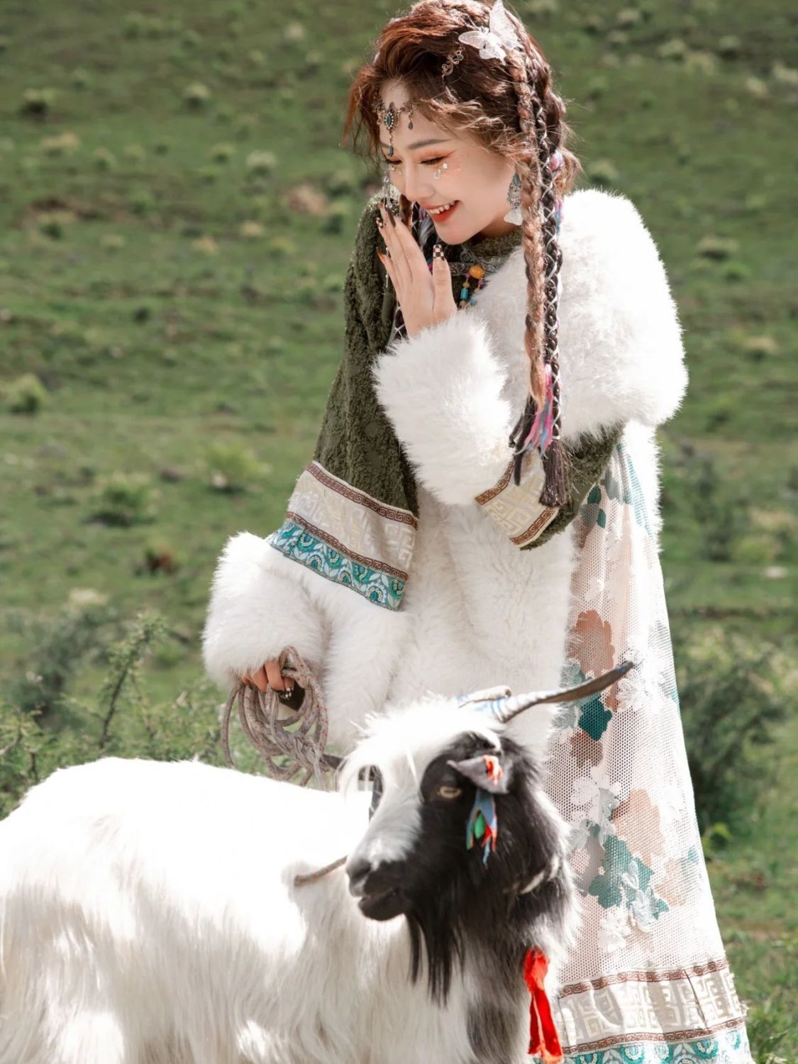 Ethnic Minority Series Wanderlust Portraits Tibetan Hanfu 5