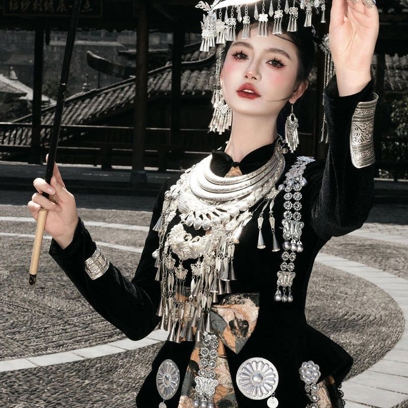 Ethnic Minority Series Wanderlust Portraits Miao Hanfu 10