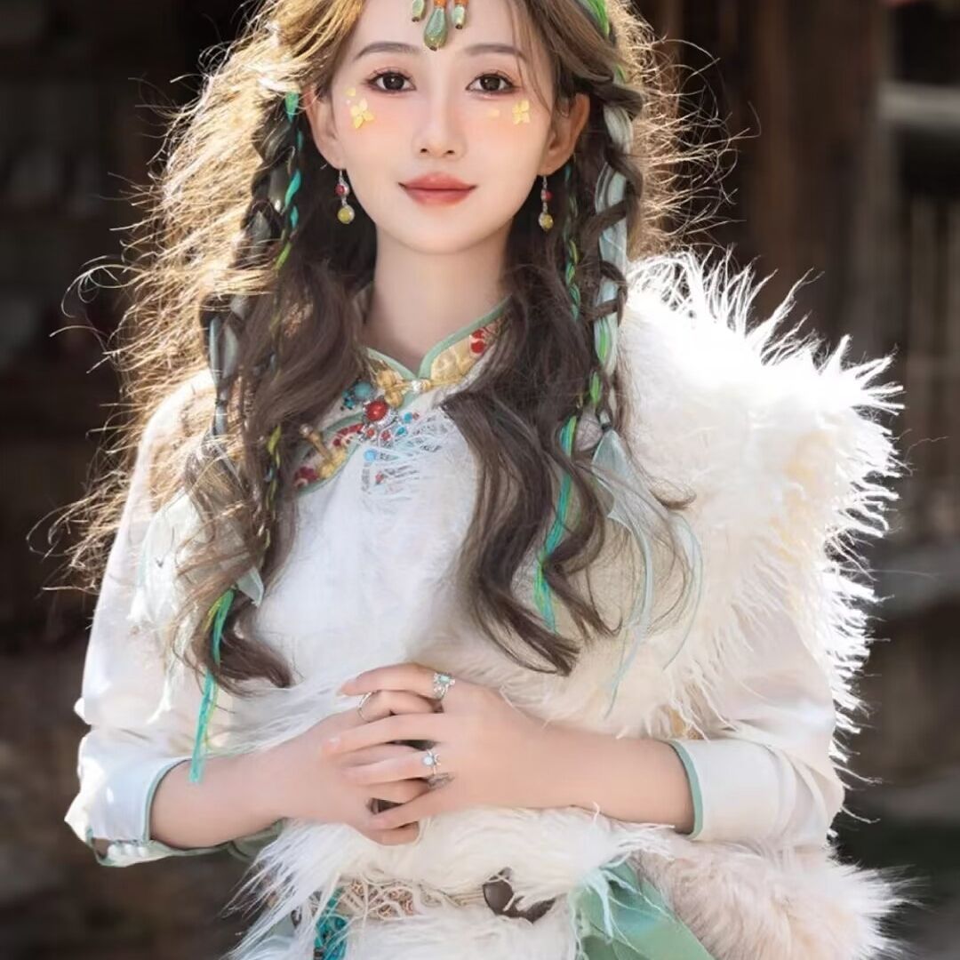 Ethnic Minority Series Wanderlust Portraits Tibetan Hanfu 41