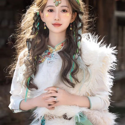 Ethnic Minority Series Wanderlust Portraits Tibetan Hanfu 41