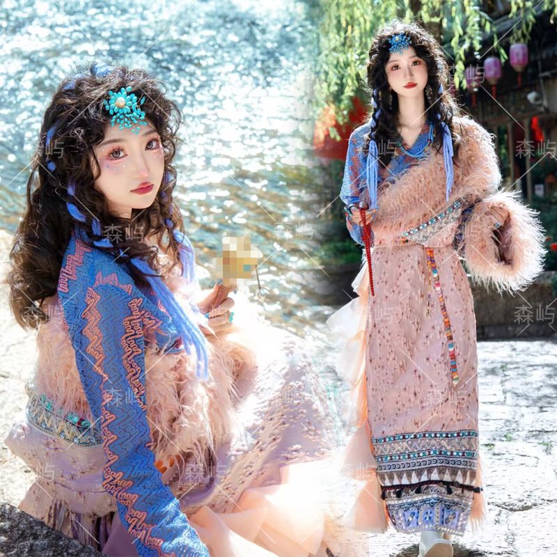 Ethnic Minority Series Wanderlust Portraits Tibetan Hanfu 15