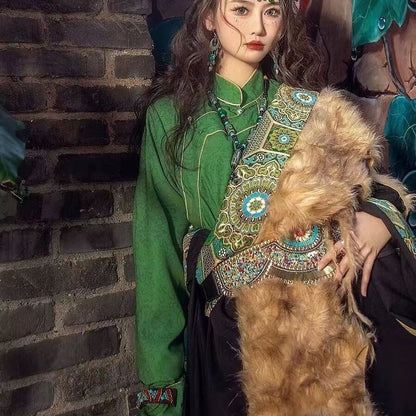 Ethnic Minority Series Wanderlust Portraits Tibetan Hanfu 13
