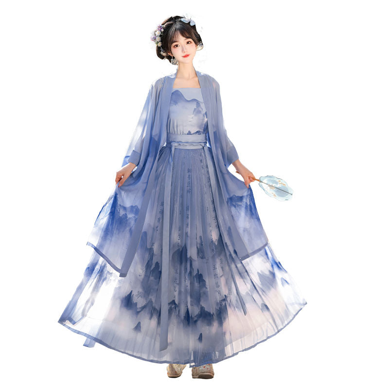 LOOKBOOK SERIES Song Dynasty Blue Hanfu