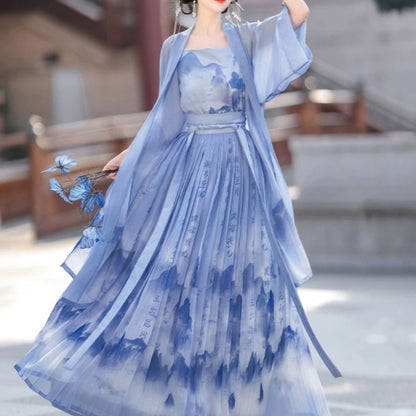 LOOKBOOK SERIES Song Dynasty Blue Hanfu