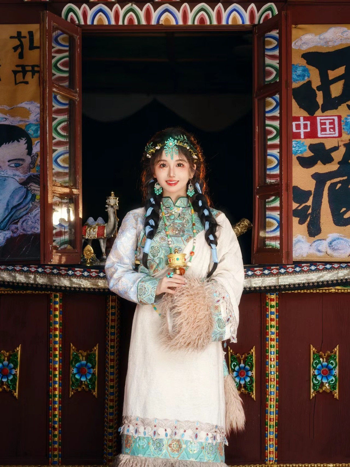Ethnic Minority Series Wanderlust Portraits Tibetan Hanfu 17