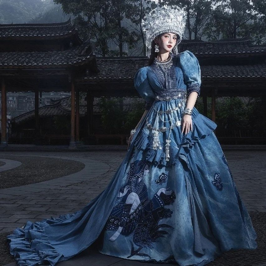 Ethnic Minority Series Wanderlust Portraits Miao Hanfu 52