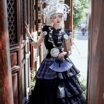 Ethnic Minority Series Wanderlust Portraits Miao Hanfu 30