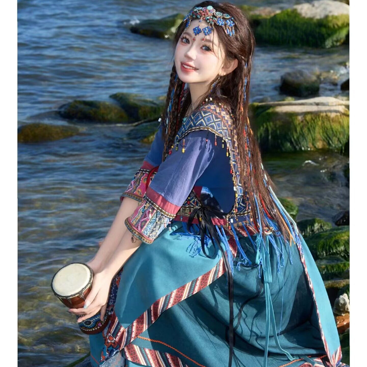 Han Fu 49 Ethnic Minority Series Wanderlust Portraits Miao Hanfu 49 – Hanfu Shop