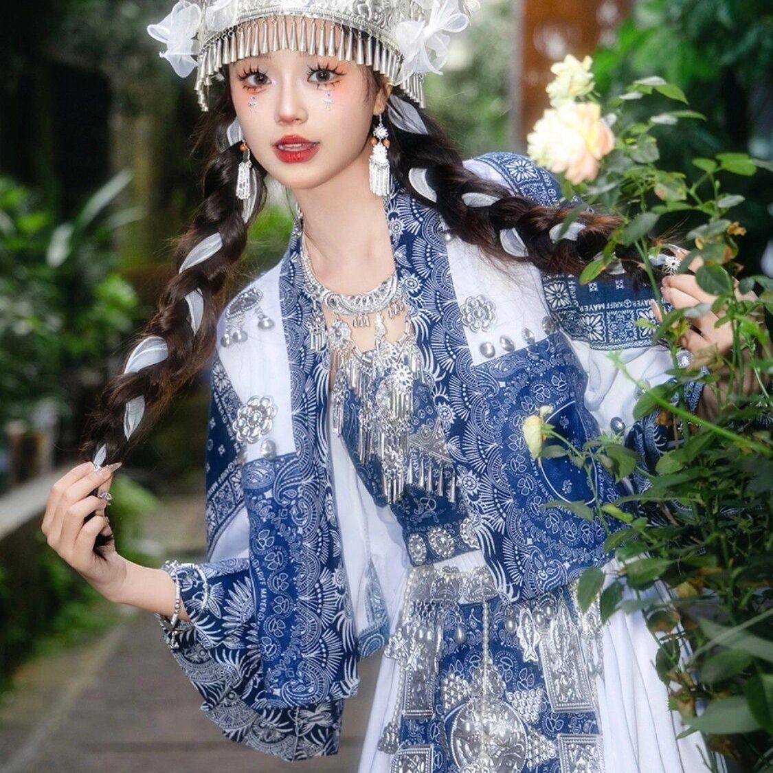 Ethnic Minority Series Wanderlust Portraits Miao Hanfu 29