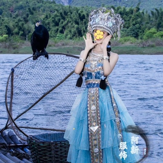 Ethnic Minority Series Wanderlust Portraits Miao Hanfu 44