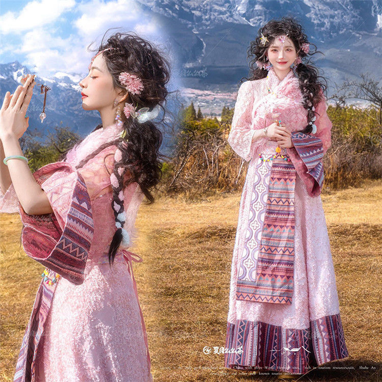 Ethnic Minority Series Wanderlust Portraits Tibetan Hanfu 22