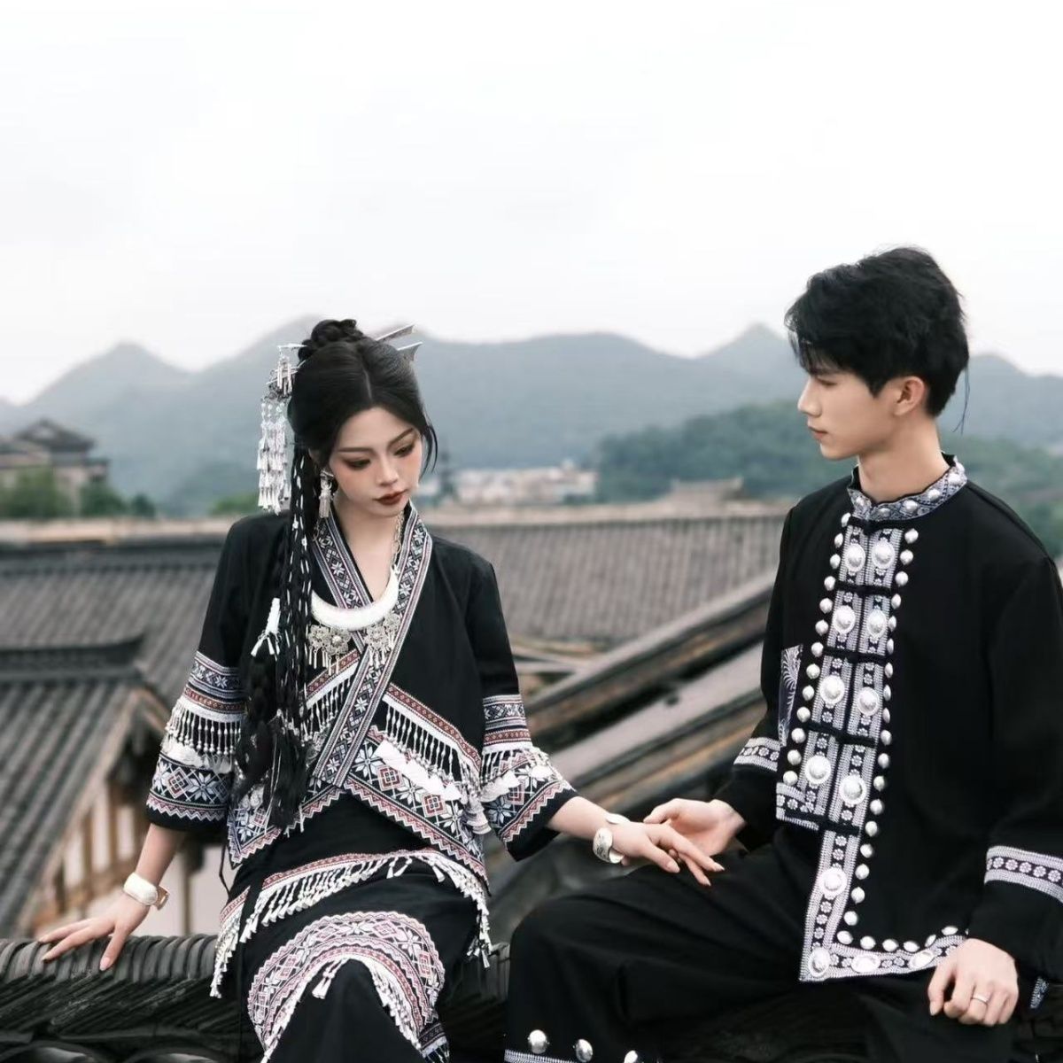 Ethnic Minority Series Wanderlust Portraits Miao Hanfu 56