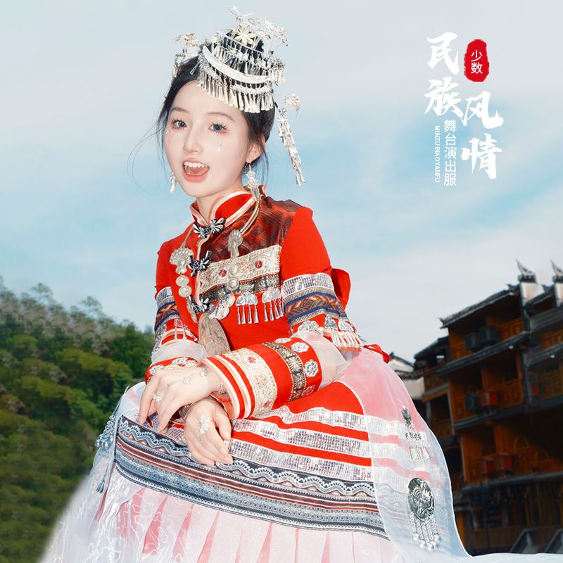 Ethnic Minority Series Wanderlust Portraits Miao Hanfu 41