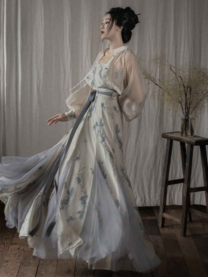 Song-Style Traditional Hanfu Qipao Cheongsam Dress Skirt, gifts for women 2024