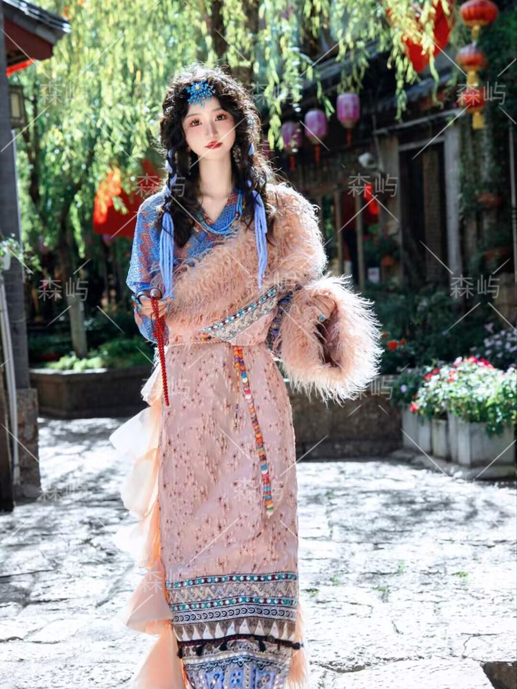 Ethnic Minority Series Wanderlust Portraits Tibetan Hanfu 15