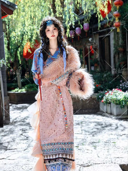 Ethnic Minority Series Wanderlust Portraits Tibetan Hanfu 15